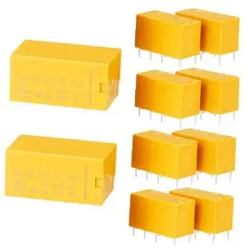 Jk-us-466 Dkardu 5 Pcs Pcb Power Relay Hk19f-5v Dc 5v Dpdt Coil 8 Pin 2no 2nc