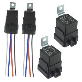 Eplzon Ep-wire-4p80a 12v Dc Spst Waterproof Relay Heavy Duty 14 Awg Tinned Copper 4 Pin 80/60 Amp