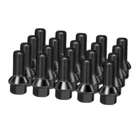 Fastfree Wb1415t28b-09 Mlug Bolts Fit Oem Rims 14x1.5 28mm Shank Lug Comaptible With Audi