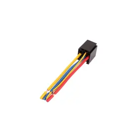 Fipux 617662341879 5 Pcs Dc 12v/24v 80a 5-pin Wire Cable Relay Socket Harness Connector For Truck