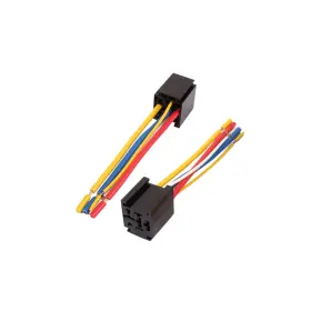 Fixinairp 617662439668 Dc 12v/24v 80a 5-pin Wire Cable Relay Socket Harness Connector For Car 5 Pcs