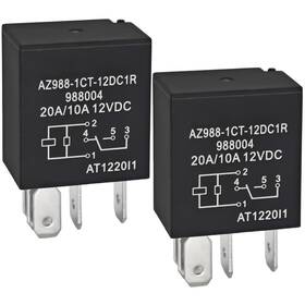 Formiden Az9881ct12dc1r2p Pack Of 2 Fuel Pump Relay Replace Part For 4671168e 72472m - 12vdc 20/10a 5
