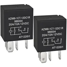 Az9881ct12dc1r2p Formiden Pack Of 2 Fuel Pump Relay Replace Part For 4671168e 72472m - 12vdc 20/10a 5