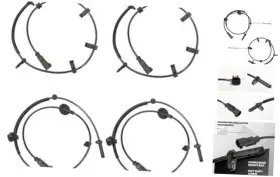 10391044 Fraylis 4pcs Abs Wheel Speed Sensor Compatible With Traverse 2009-2017 Enclave 2008