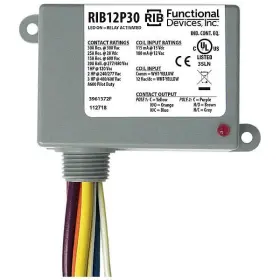 Rib12p30 Functional Devices-rib Pre-wired Relay 12vac/dc Dpdt 30a