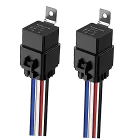 De260 Gebildet 2pcs 40/30 Amp Waterproof Relay Switch 12awg Harness Set With 4pin-12v-2pcs