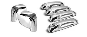 Ghxsport 729830311925 Chrome Durable Abs Door Handle Cover And Side Mirror Trim Kit For