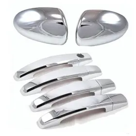 Ghxsport 737225400475 Chrome Durable Abs Door Handle And Side Mirror Covers For 2011-2015 Chevy Cruze
