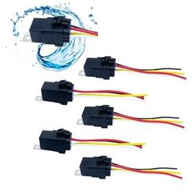 Gitiobol Jgx-80-5j-5p Pack 12v 80a/60a Waterproof Relay And Harness Kit -pin Spdt Automotive 5