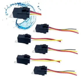 Jgx-80-5j-5p Gitiobol Pack 12v 80a/60a Waterproof Relay And Harness Kit -pin Spdt Automotive 5