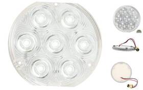 Grand General 87386 4 Inches Fleet White/clear 7 Led With #1157 Plug Slim Type For 2010