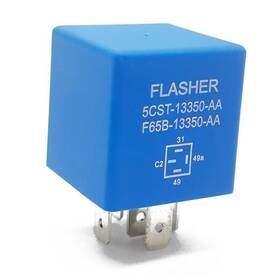 Grobarpart Yk-jn-02 5 Pin 12 Volt Turn Signal Flasher Relay For Lights Compatible With Ford 1995