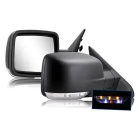 7286b-09-eshp-p Hf-autoparts Side Mirror Compatible With Towing 2009-2018 Dodge Ram 1500 2010-2018