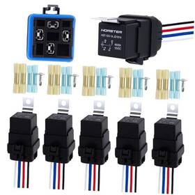 Honster Fs40-12-4-5 Car Relay 40/30amp Heavy-duty 12awg Harness Socket Spst 12v4-pin