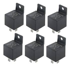Hoypeyfiy Ljh036 6pcs Waterproof Relay 6 Pack 40a Car 5 Pin For Controlling 12v