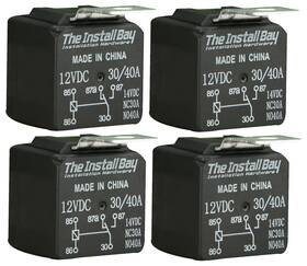 Install Bay 693031603366 4 Lot Rl3040 Single Pole Double Throw Spdt 30 / 40 Amp 12vdc Relays