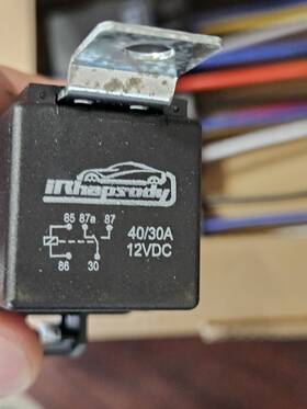 Ir Hapsody X0033gcnnl 5 Pack 12v 30/40 Amp 5-pin Spst Automotive Relay With Wires And Harness Socket Set