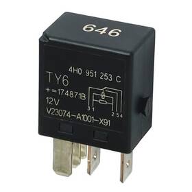 Jerwickeli V23074-a1001-x91 12vdc 4h0 951 253 C 646 30a Fuel Pump Automotive Relay 5 Pin