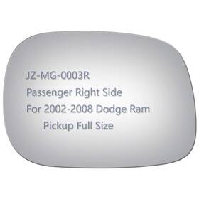 Jzsuper 03rea-1 Side Mirror Replacement Glass Fit For 02-08 Dodge Ram 1500 Passenger