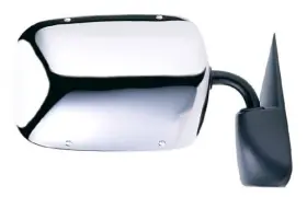 60017c K Source Passenger Side Mirror For Dodge Pick-up Chrome Foldaway Rh