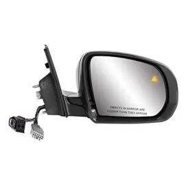 60249c K Source Inc Passenger Side Compass Textured Black With Ptm Cover Bsds Foldaway Without