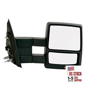 K Source Inc. 61217f Passenger Side Extendable Towing Mirror For 2004-2008 F-150 Textured
