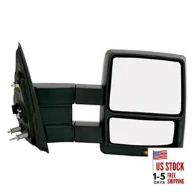 61217f K Source Inc. Passenger Side Extendable Towing Mirror For 2004-2008 F-150 Textured