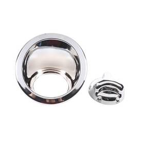 Kariter Mcunvx-65214511 Car Fuel Filler Cover For Hummer H3 2005-2009 Tank Cap Trim Set Silver