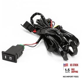 Kh866 11092025tte Fog Light Wiring Kit Led Switch 12v Universal Car On/off Harness Relay Lamp