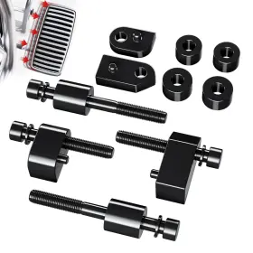 Df-1-23 Kingson Driver Floorboard Extender Kit 2009-2024 - Spacer Black
