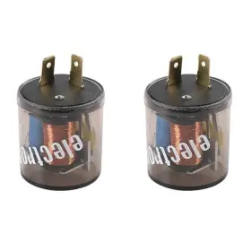Ldminda 689908031905 Universal 2pcs 12v 2 Pin Electronic Led Flasher 2pc 20 Amps