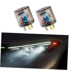 Lecctso Qp1189 2 Pcs 12v 3 Pin Electronic Led Flasher Relay Turn Signal Light 2pcs 3pin