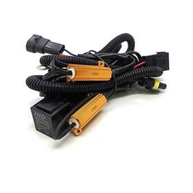 Led Lighting Hrl-06r Hid Relay Harness 40a 12v 35w/55w Heavy Duty Universal For H1 H3 Resistor
