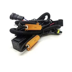 Hrl-06r Led Lighting Hid Relay Harness 40a 12v 35w/55w Heavy Duty Universal For H1 H3 Resistor