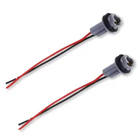 Leechio 735530871522 Car Turn Signal Lights Harness Pigtail Socket T10 T13 T15 Brake Ligh