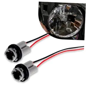 Lee189 Leediga 2 Pcs T10 Car Harness Pigtail Socket Connectors Pre-wired Wiring Sockets