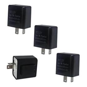 Lekiliky Ikydz506bl-4ps 4pcs 2 Pin 12v Adjustable Flasher Relay Led Halogen Bulbs Blinker