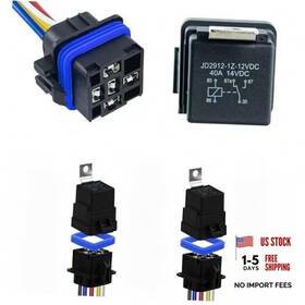 Liubaiwuqustars 753803185114 Liubaiwuqustars1v 30/40amp Waterproof Automotive Relay Kit 5-pin Spdt With 2