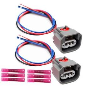Lizapus 725764479250 2pcs 3-way Front Turn Signal Light Connector Compatible With 2010-2019 Ram
