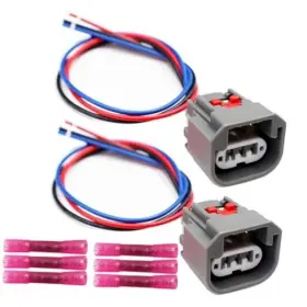 Lizapus 725764479250 2pcs 3-way Front Turn Signal Light Connector Compatible With 2010-2019 Ram