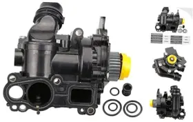01107 Lobam Machinery Water Pump With Back Plate Housing And Thermostat For 2009-2018 2.0t Models