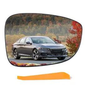 76203-tva-a21 Lqito Right Passenger Side Heated Mirror Glass With Backing Plate Blind Spot Fit