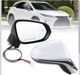 Lqito 87910-48881lx1321170 Right Passenger Side Mirror Compatible With 2016-2022 Lexus R-15pins White