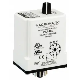 Pap240 Macromatic Phase Monitor Relay 240vac Plug Spdt
