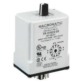 Tr-51626-08 Macromatic Sinfuntimedelayrelay 12vdc 8pins