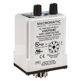 Macromatic Vakp024d Voltage Sensor Relay 24vdc 10a 240v Dpdt