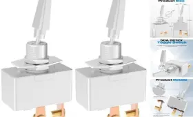 Hdts2p-50a-2 Malictele Toggle Switch Malictele12v 50a Heavy Duty On/off 2pin Spst Premium Chrome