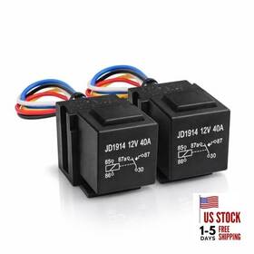 Mgi 628250493634 1v 40a Automotive Relay With Socket Harness 5-pin Spdt Bosch-style For 2