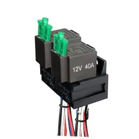 Ep-frel4 Mgi Fused Relay 40a 1vdc 4-pin Spst With Harness Socket And 30a Led Fuse -pack 2