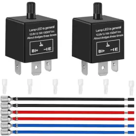 Kk-us-603 Mkbklljy 2pcs 3 Pin 12.8v 0.1w-150w C/m Motorcycle Turn Electronic Led Flasher Relay